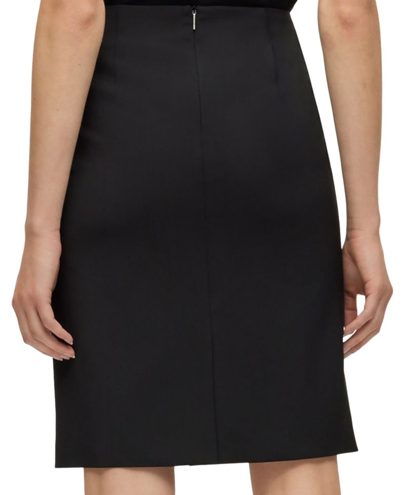 BOSS by Women's Wool Slim-Fit Pencil Skirt
