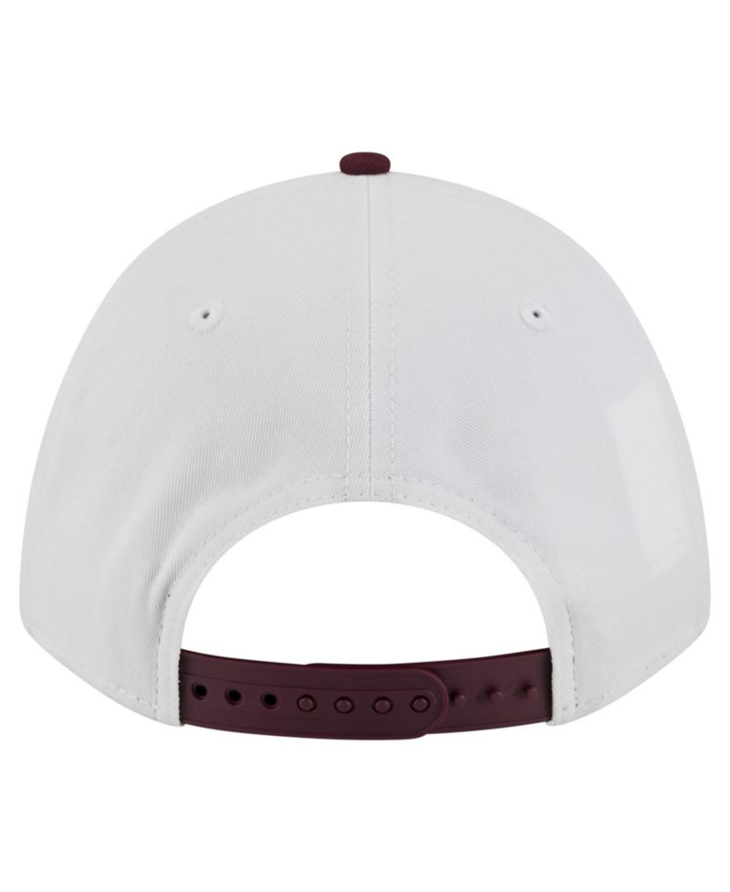 Men's White/Maroon Arizona State Sun Devils Arch Two-Tone Rope 9FORTY A-Frame M-Crown Adjustable Hat