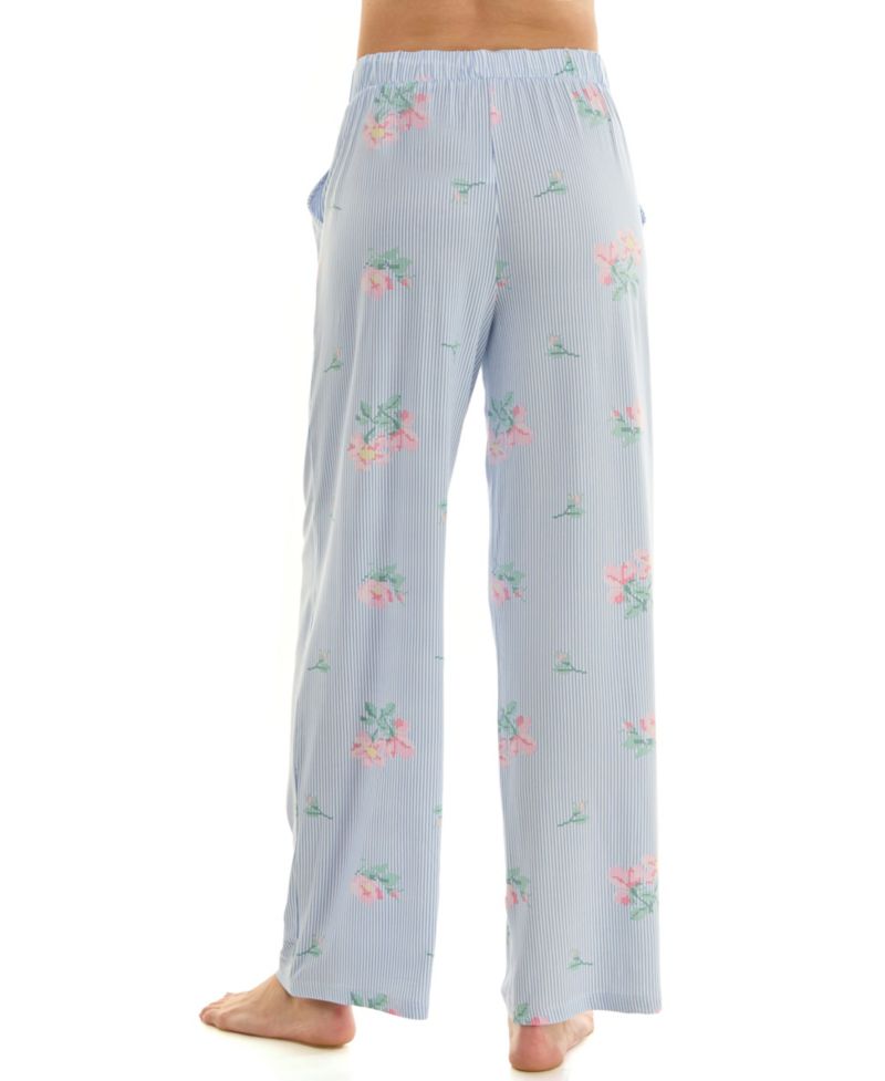 Women's Open Leg Mid-Rise Sleep Pants