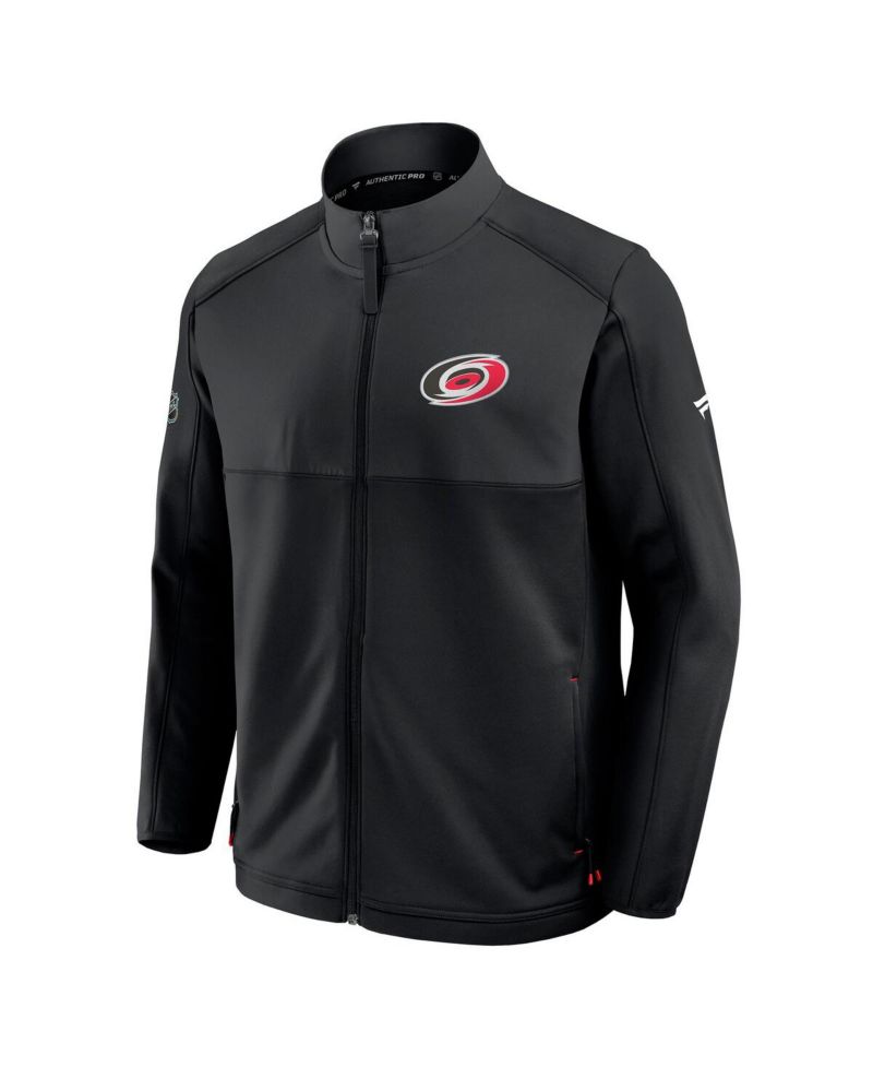 Men's Black Carolina Hurricanes Authentic Pro Rink Full-Zip Jacket