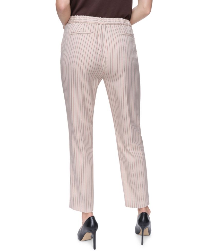 Women's Sloane Striped Mid-Rise Ankle Pants