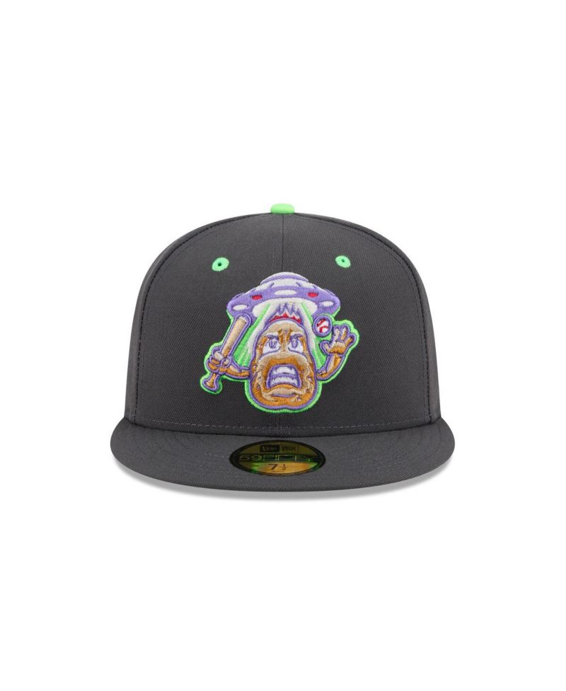Men's Charcoal New Hampshire Fisher Cats Theme Nights 59FIFTY Fitted Hat