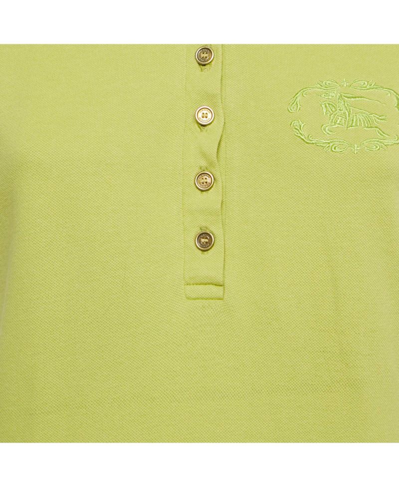 Women's Green Pique Polo T-Shirt