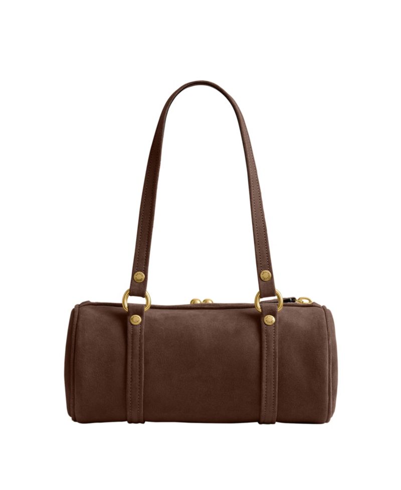 Originals Kisslock Small Suede Barrel Bag 28