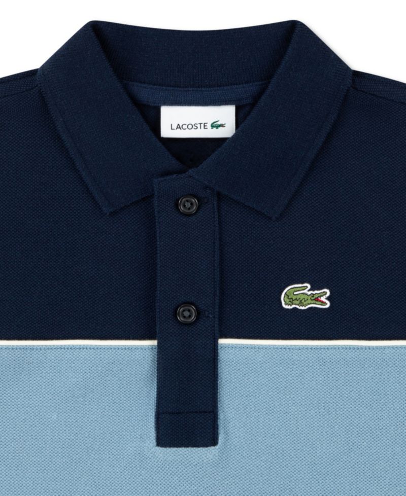 Boys' 10-16 Short-Sleeve Chest Stripe Polo Shirt