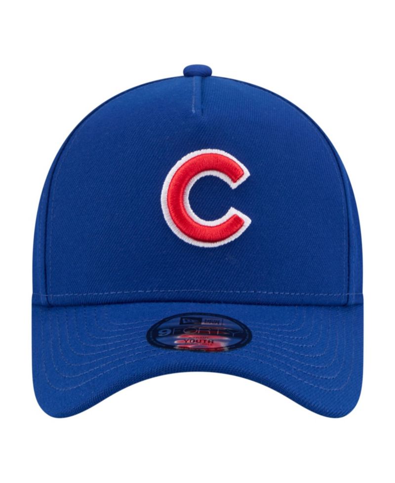 Big Boys and Girls Royal Chicago Cubs 9FORTY A-Frame Adjustable Hat