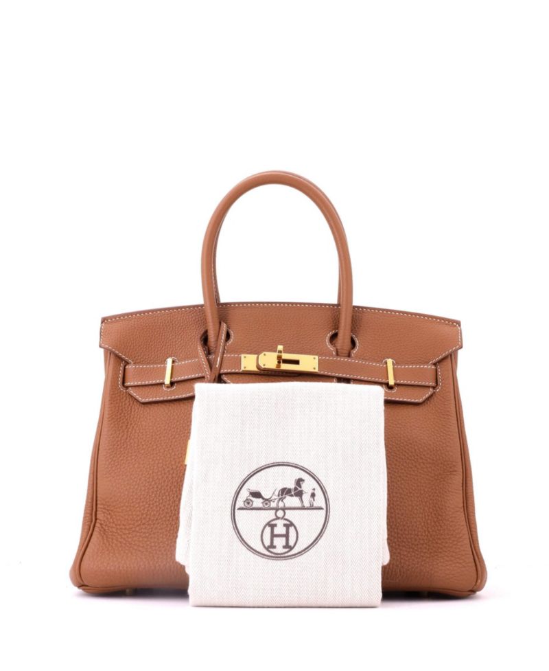 Birkin 30 Handbag Brown Togo with Gold Hardware
