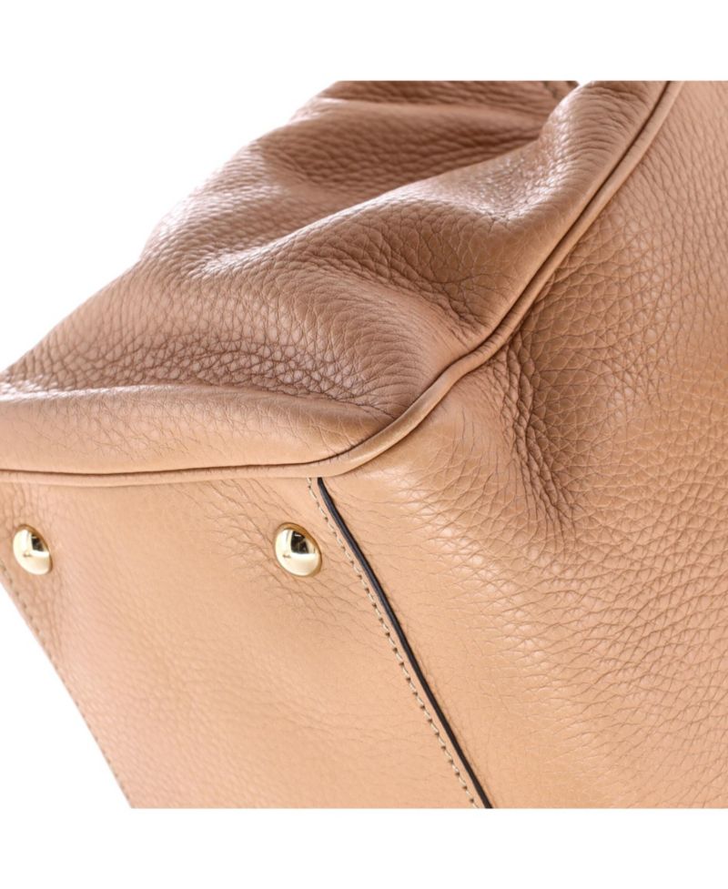 Medium Bamboo Shopper Tote Leather