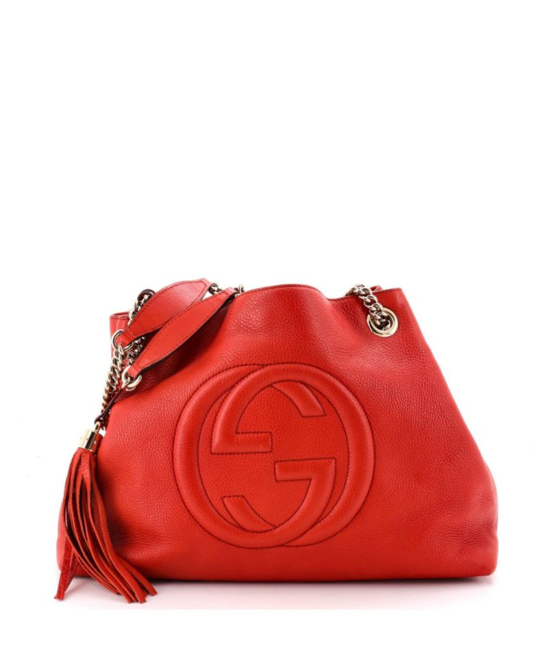 Medium Soho Chain Strap Shoulder Bag Leather