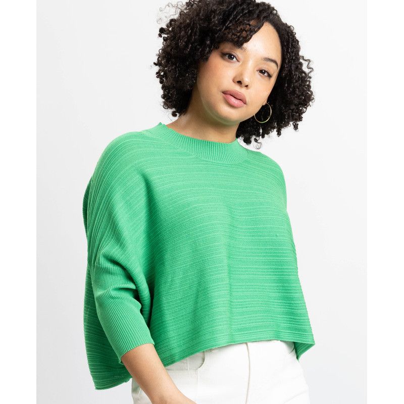 Women's Brooklyn Lightweight Textured Cropped Sweater
