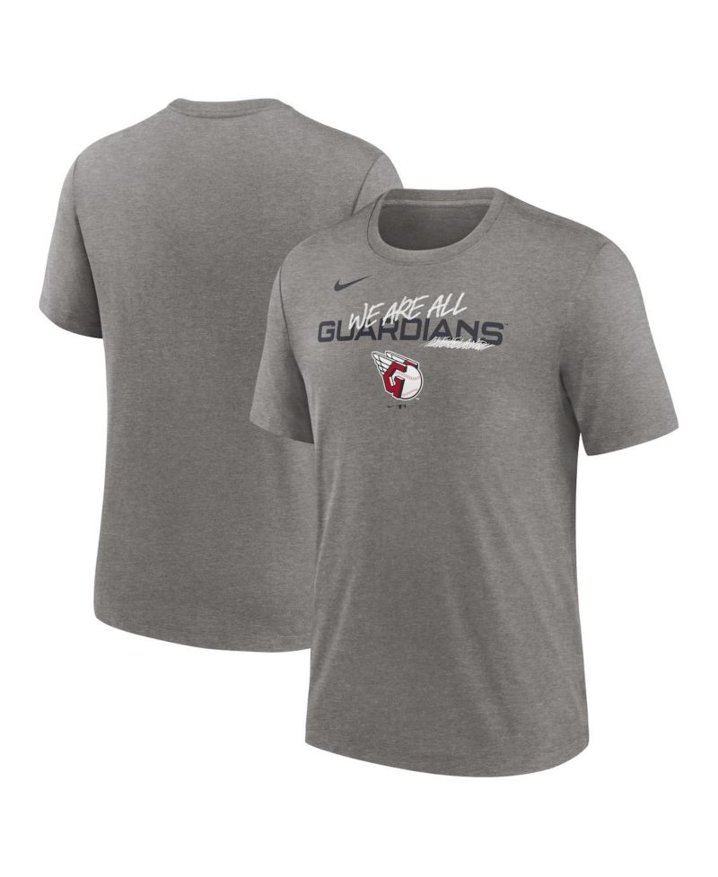 Men's Heather Charcoal Cleveland Guardians We Are All Tri-Blend T-shirt