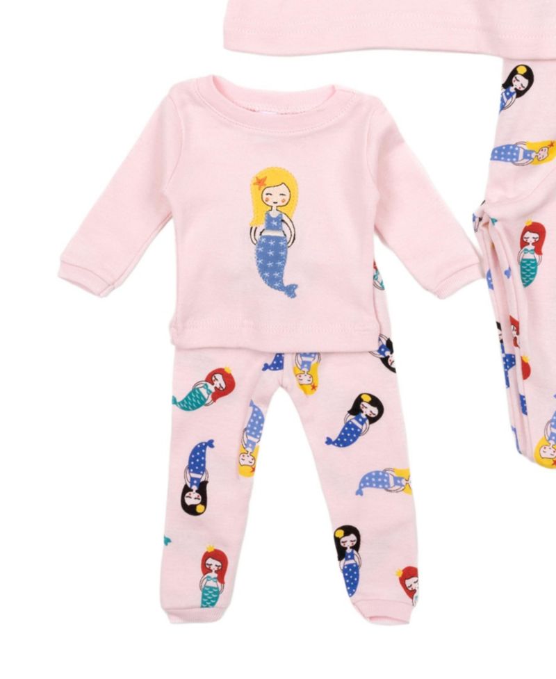 Big Girls 6-14 Matching Doll Snug-Fit Cotton Long Sleeve Pajamas
