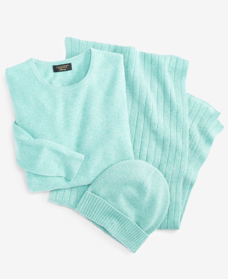 100% Cashmere Cuffed Beanie