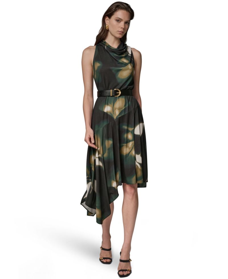 Women's Jersey Print Sleeveless Dress