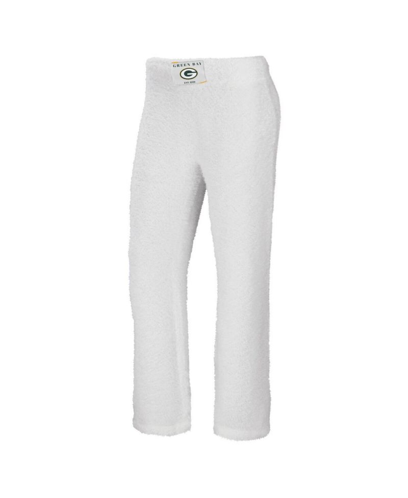 Women's Cream Green Bay Packers Plus Size Cozy Scoop Neck Tank Top and Pants Set