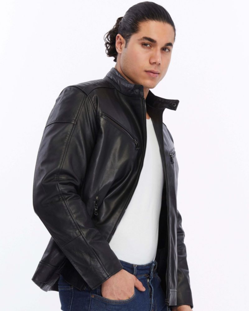 Men's Motorcyle Leather Jacket