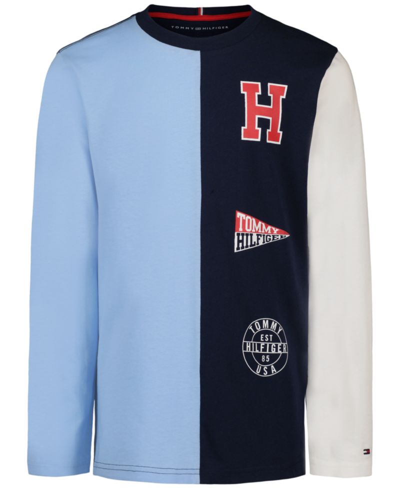Boys' 2T-7 Stacked Logo Long-Sleeve T-Shirt