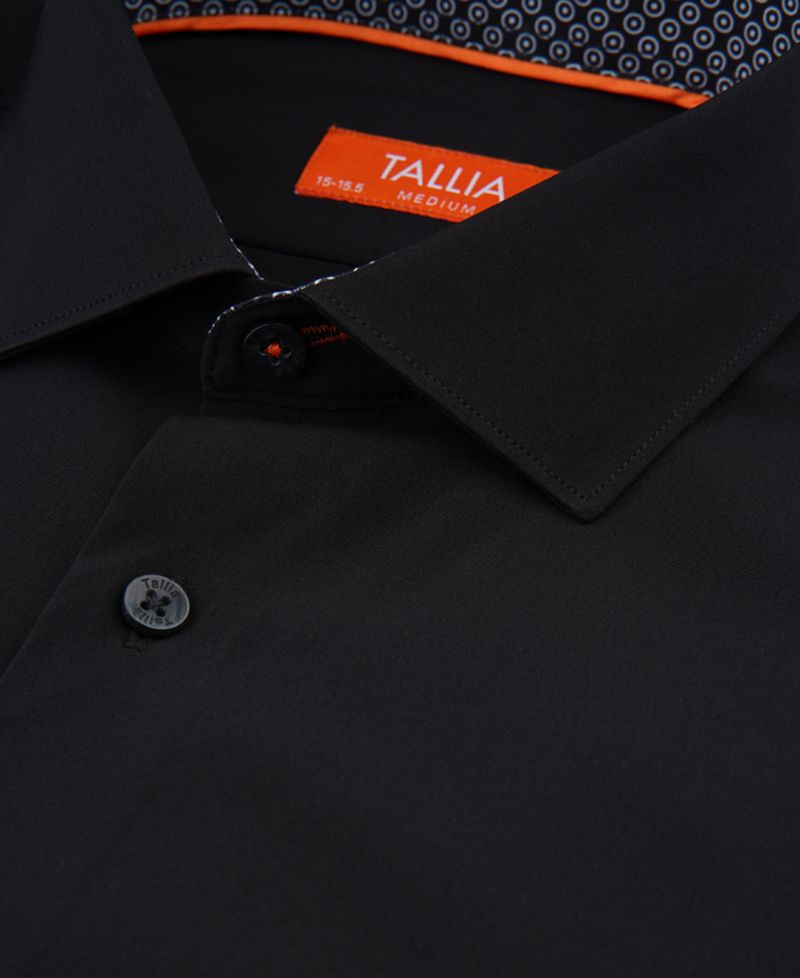 Men's Slim-Fit Solid Poplin Dress Shirt