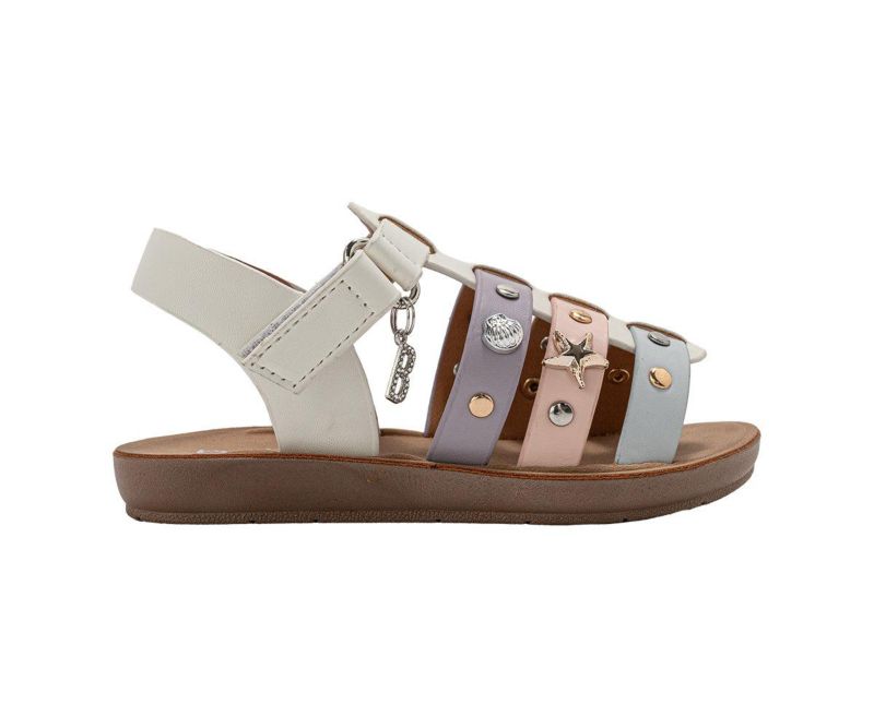 Big Girls Girl's Fashion Sandals – Dressy Shoes with Decorative Metal Charms