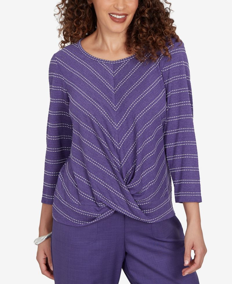 Women's Grand Bazaar Twisted Hem Chevron Top