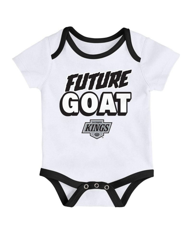 Baby Boys and Girls 3-Pack Los Angeles Kings Loyal Buddies Bodysuit Set