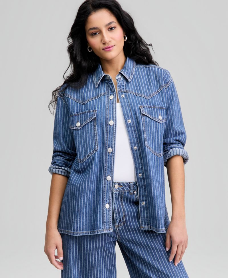 Women's Oversized Denim Shirt