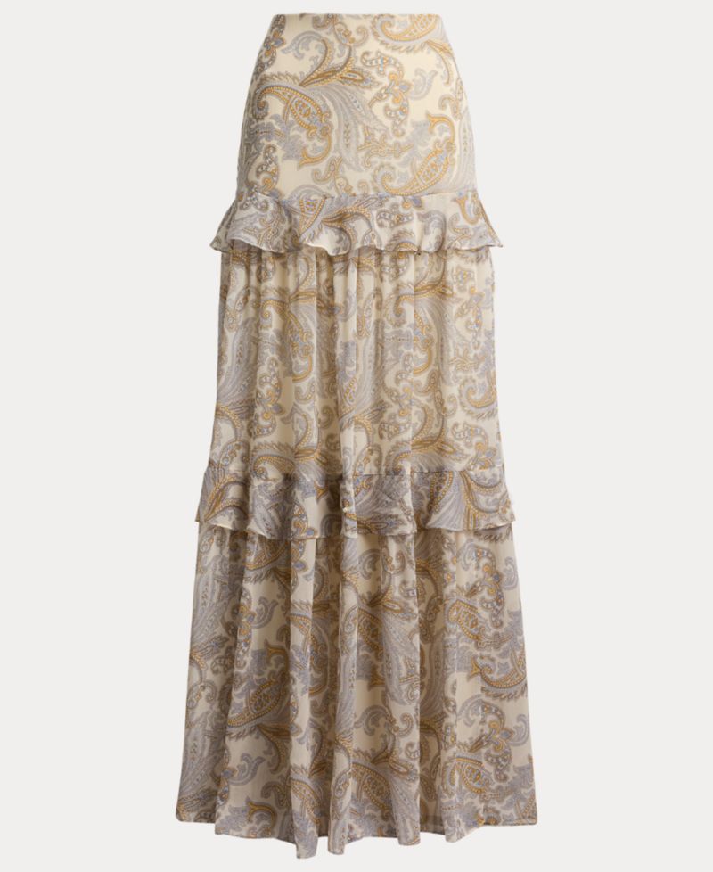 Women's Tiered A-Line Maxi Skirt