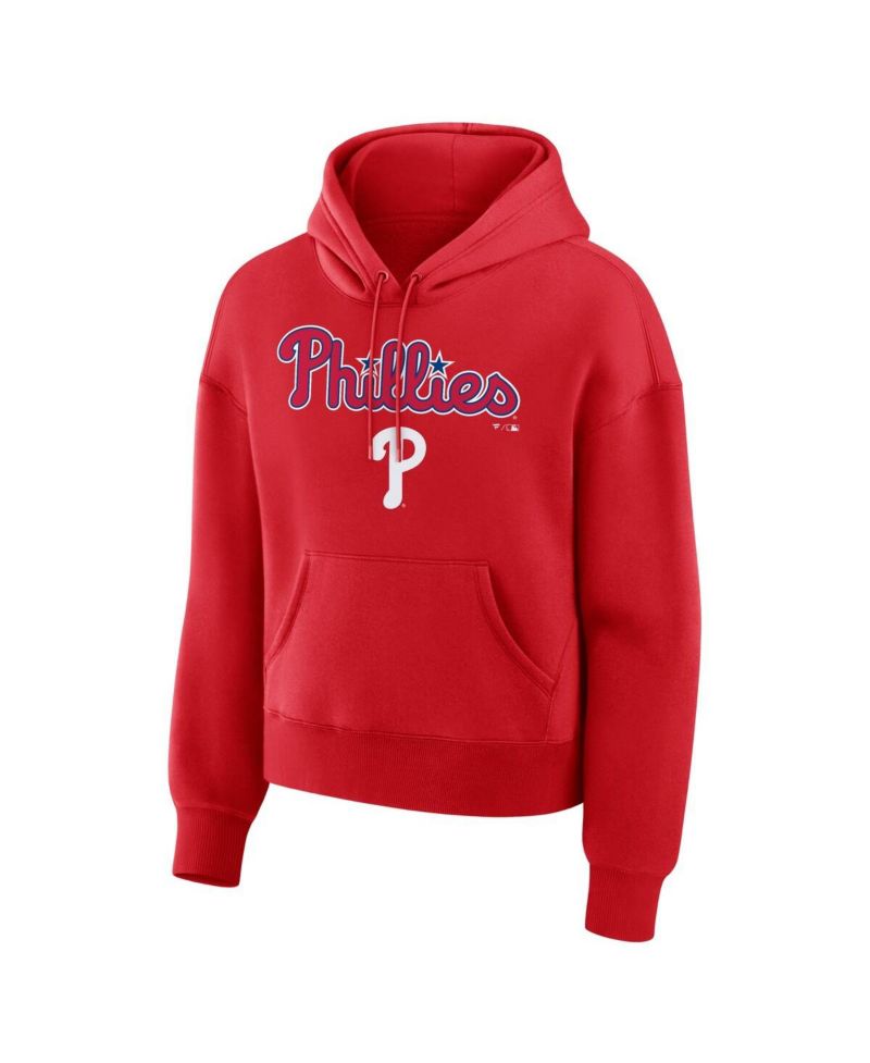Women's Red Philadelphia Phillies Lockup Legacy Fleece Hoodie