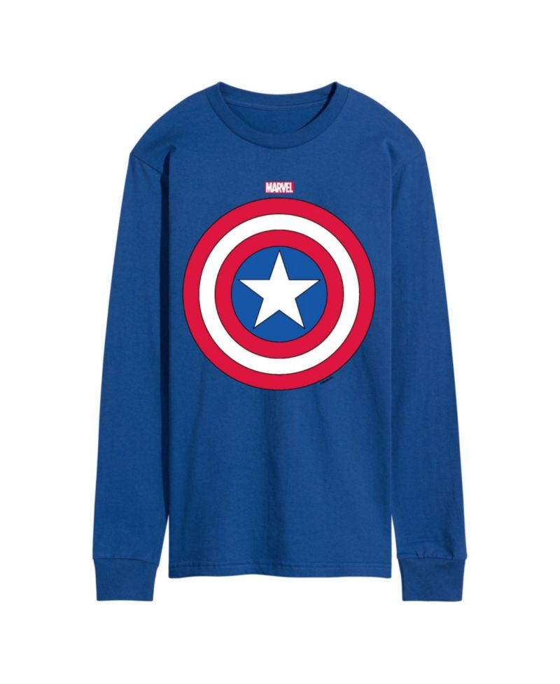 Men's Captain America Long Sleeve T-Shirt