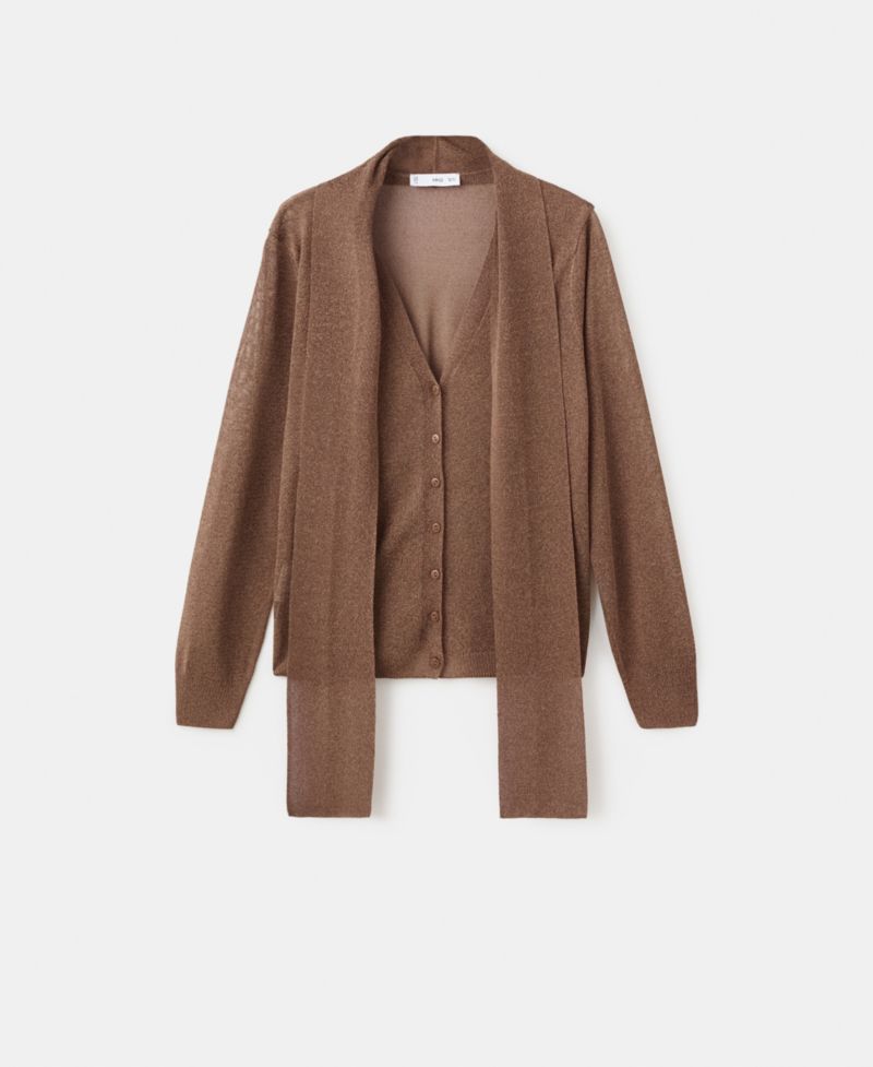 Women's Foulard Fine-Knit Cardigan
