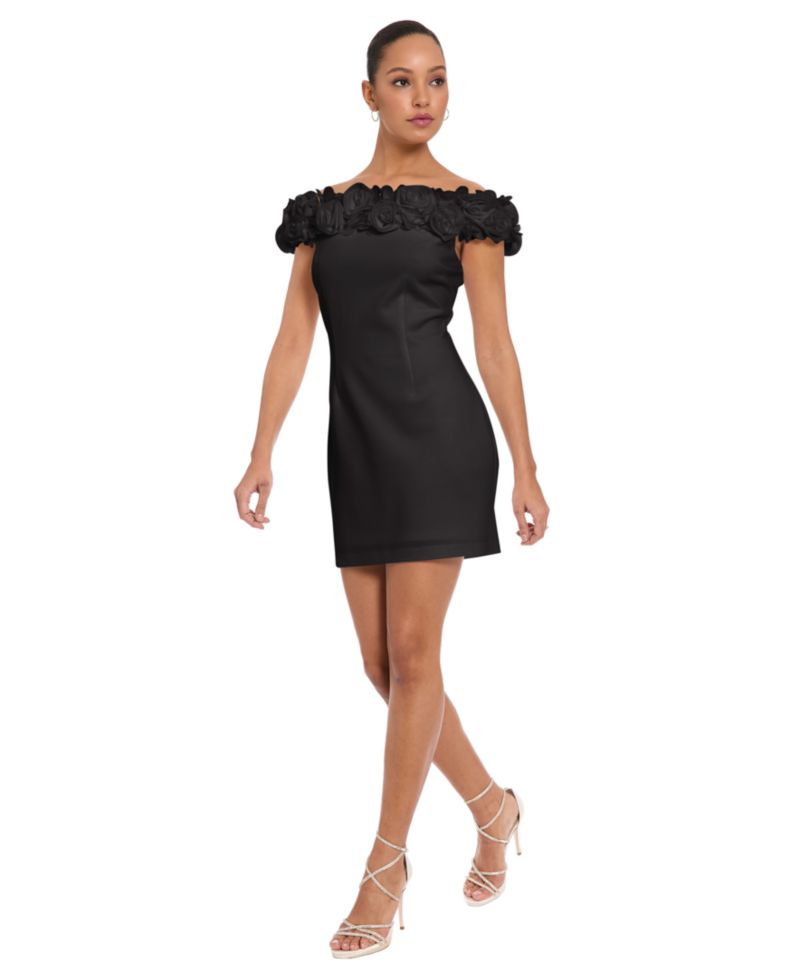 Women’s Off-The-Shoulder Stretch Sheath Dress