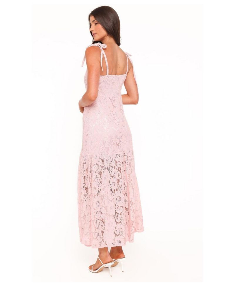 Women's Nicolette Lace Floral Square Neck Maxi Dress