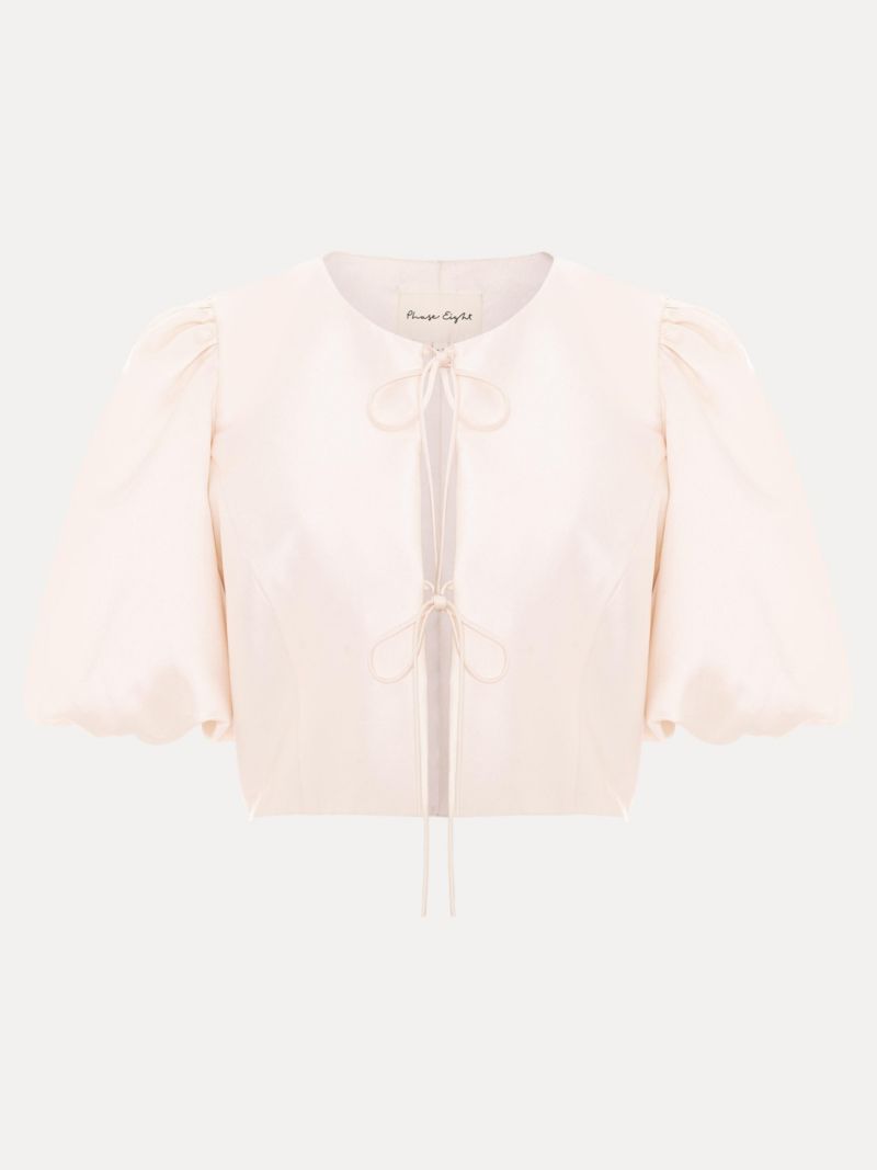 Women's Paulina Cropped Puff-Sleeve Jacket