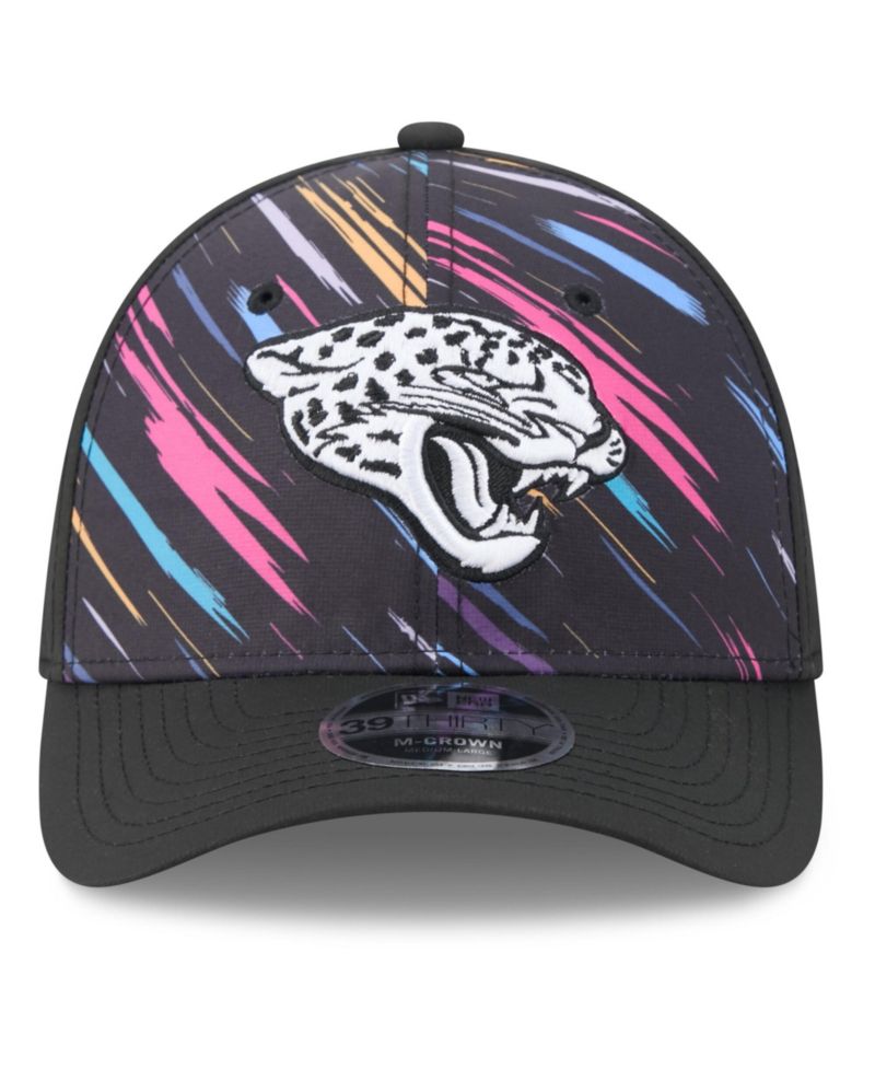Men's Black Jacksonville Jaguars 2026 NFL Cruical Catch 39THIRTY M-Crown Stretch Hat