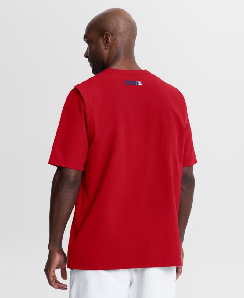 Men's Red Philadelphia Phillies Authentic Collection Dri-FIT Quarter-Zip Windshirt