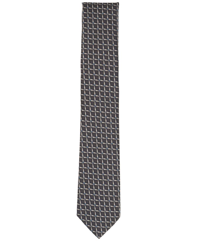Men's Check Pattern Slim Tie