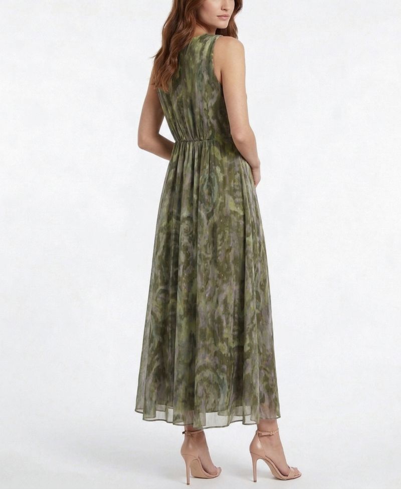 Women's Shirred V-Neck Dress