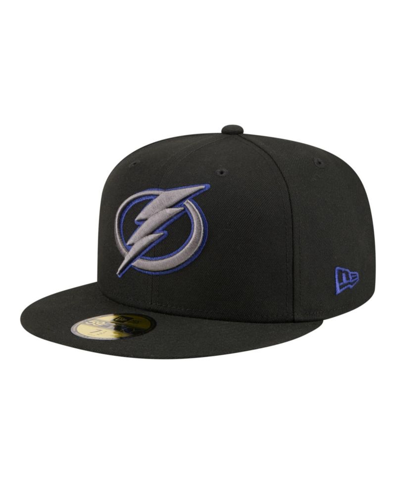 Men's Black Tampa Bay Lightning Color Pop 59FIFTY Fitted Hat
