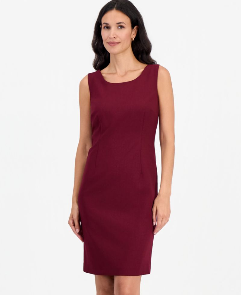 Women's Peak-Lapel Sheath Topper & Dress, 2-Piece Set