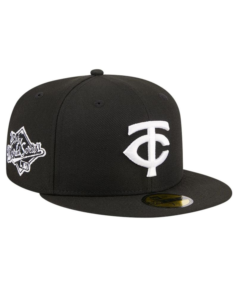 Men's Black Minnesota Twins Logo 59FIFTY Fitted Hat