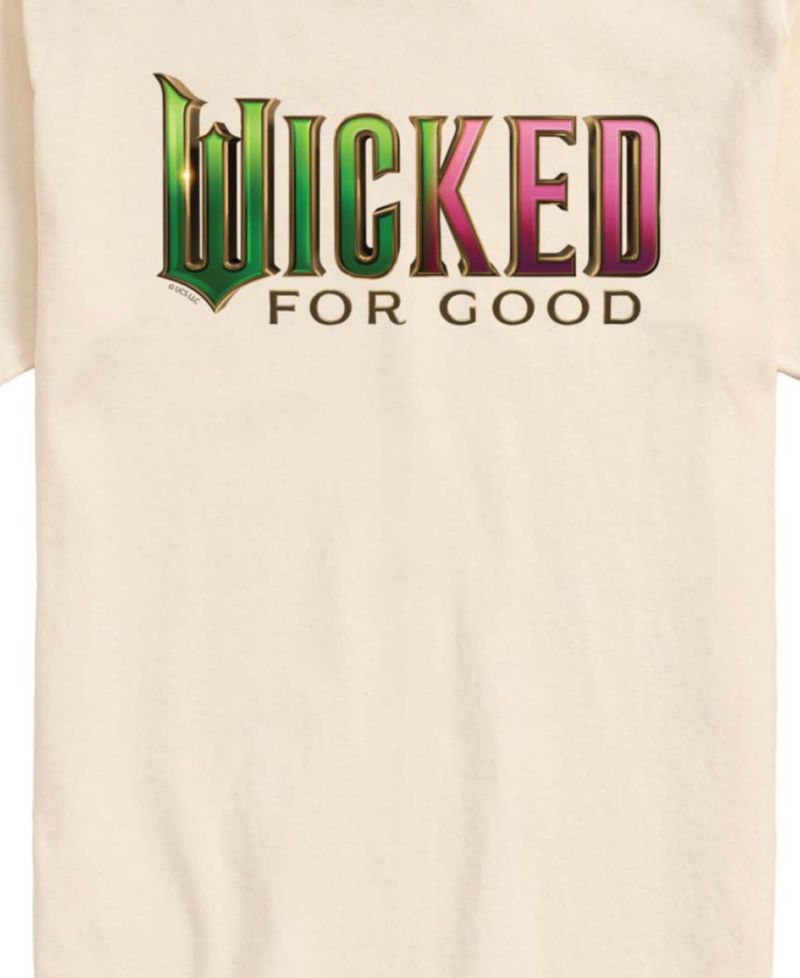 Men's Wicked Part 2 For Good Logo Short-Sleeve Graphic Printed T-Shirt