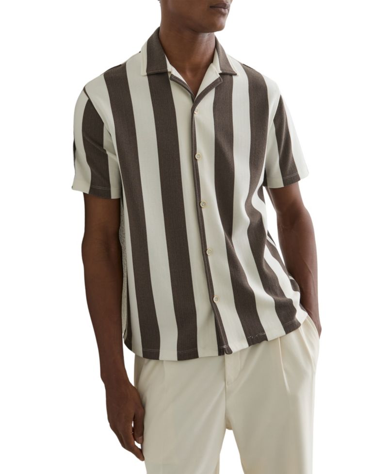 Men's Dexter Block Stripe Cuban Shirt