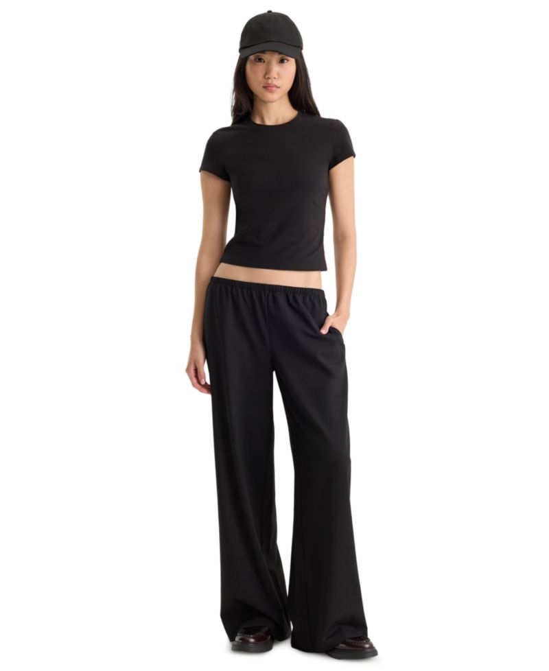 Women's Cap-Sleeve Crewneck T-Shirt