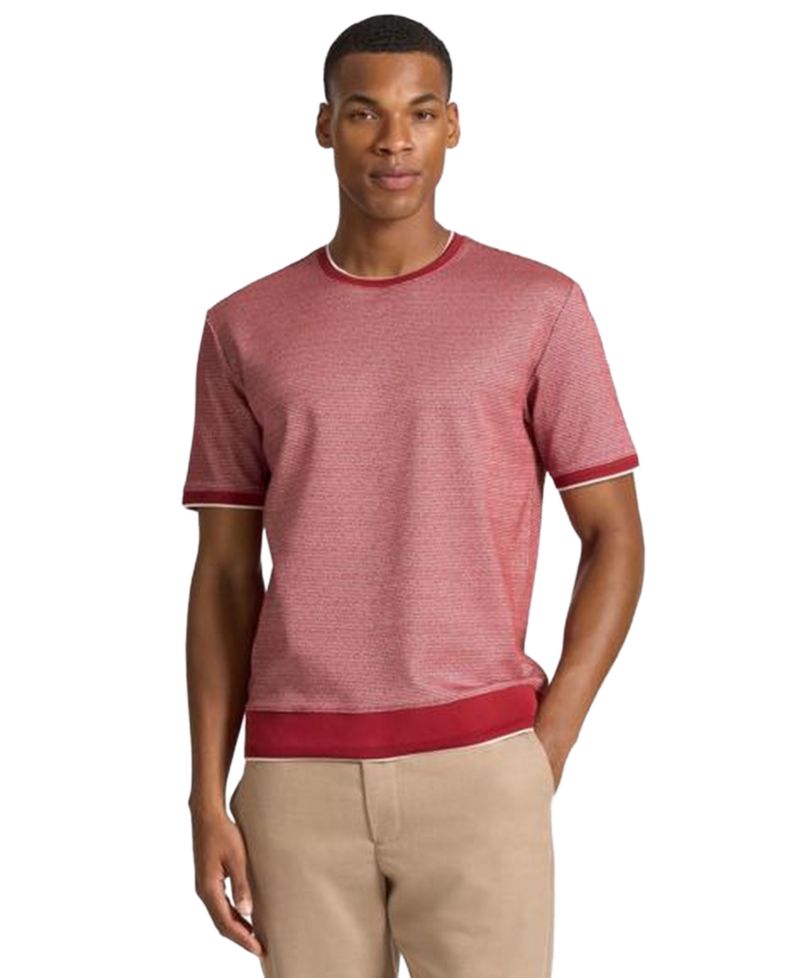 Men's Berkeley Jacquard Ribbed Crewneck T-Shirt