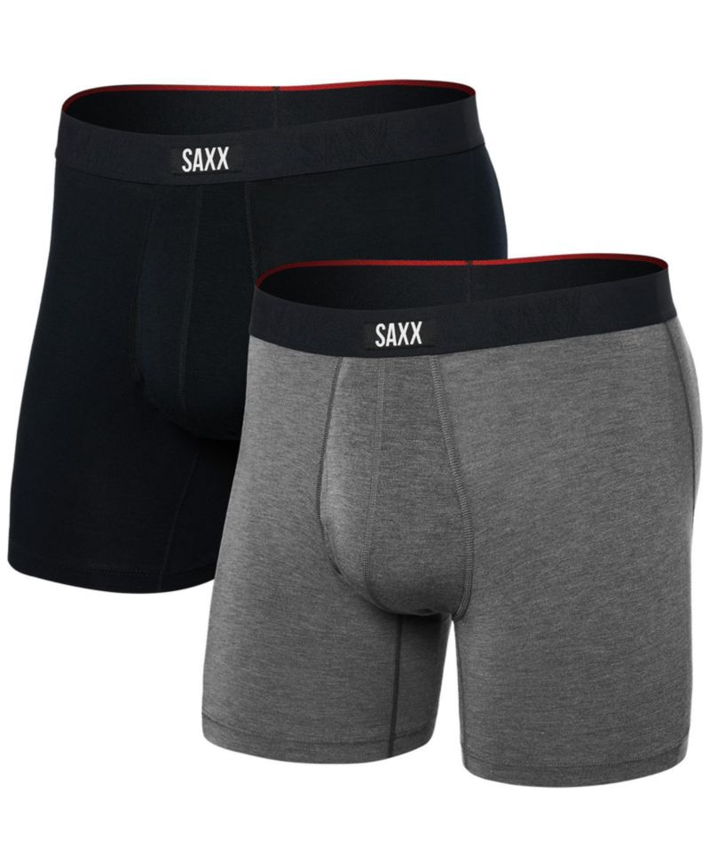 Men's Multi-Sport 2-Pack Solid Mesh Boxer Briefs