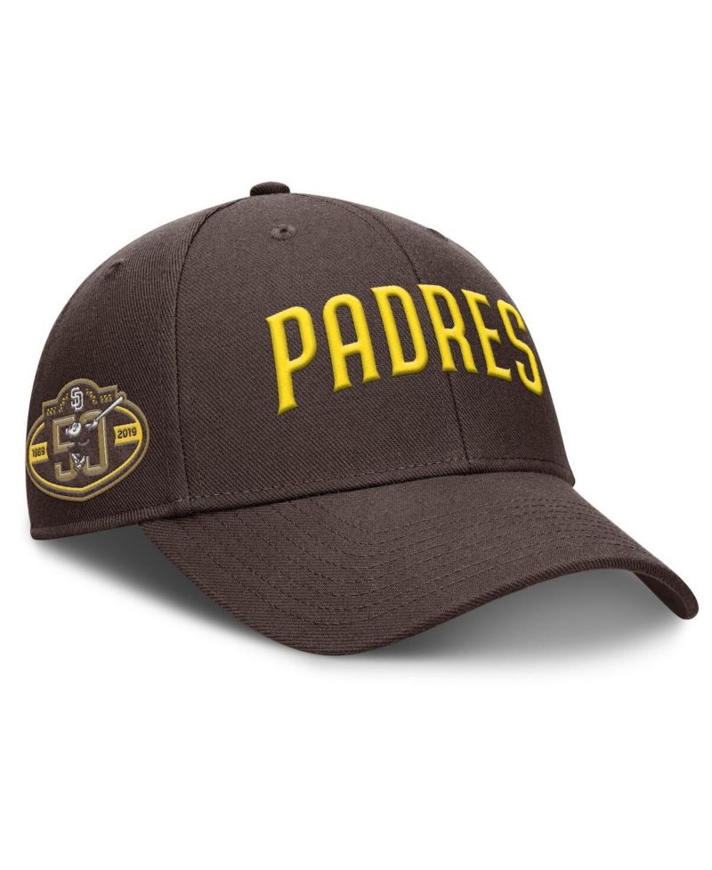 Men's Brown San Diego Padres Rise Gaberdine Adjustable Hat