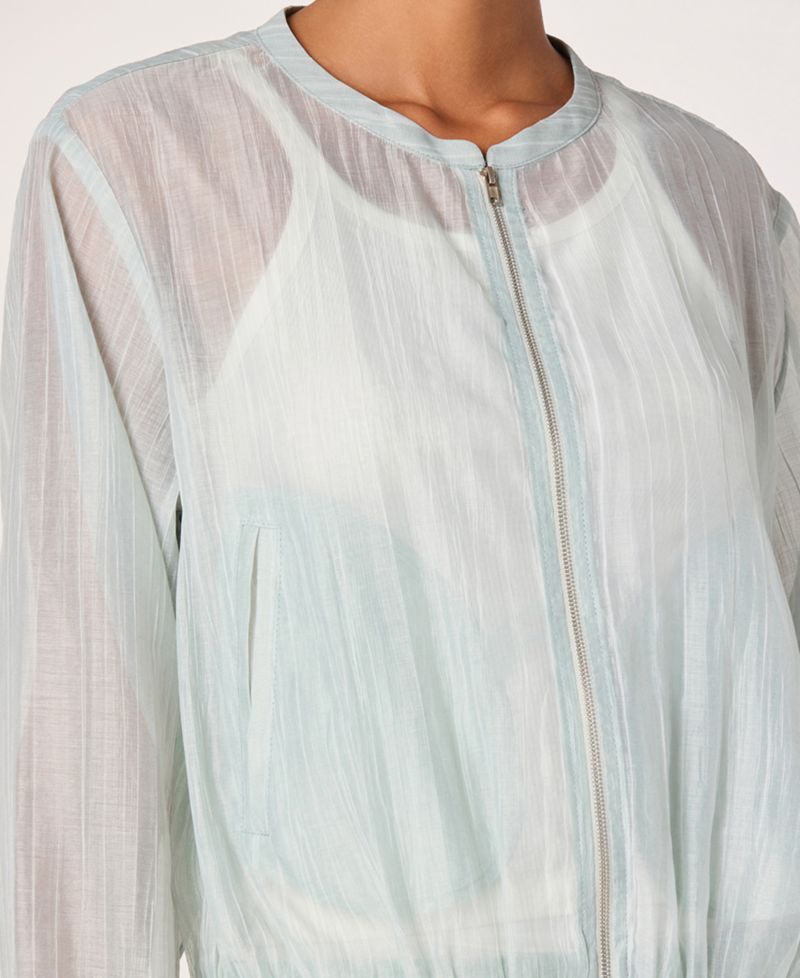 Women's Aeva Round Neck Bomber Jacket
