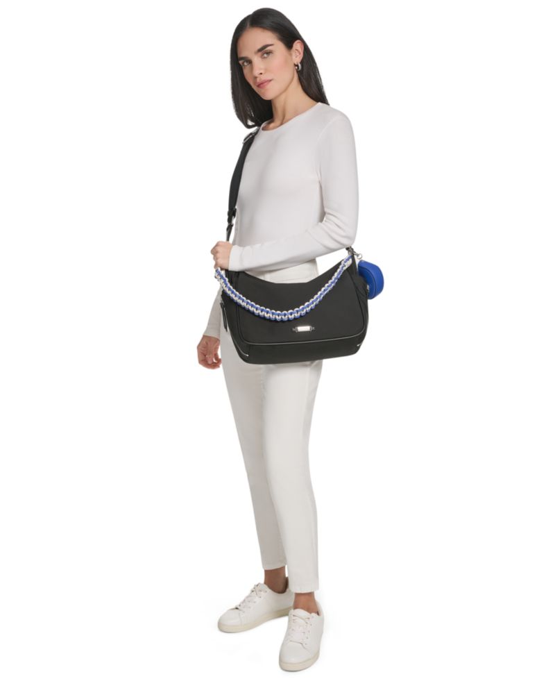 Zulle Nylon Medium Hobo Handbag