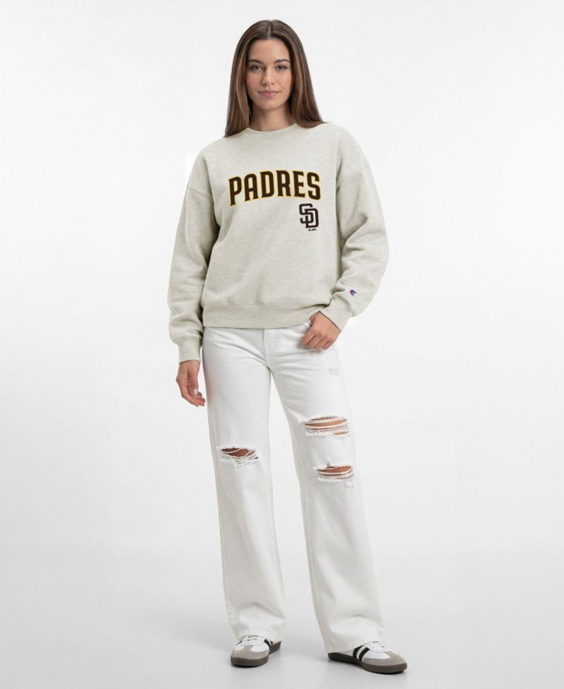 Women's San Diego Padres Relaxed-Fit Dropped-Shoulder Screen-Print Sweatshirt