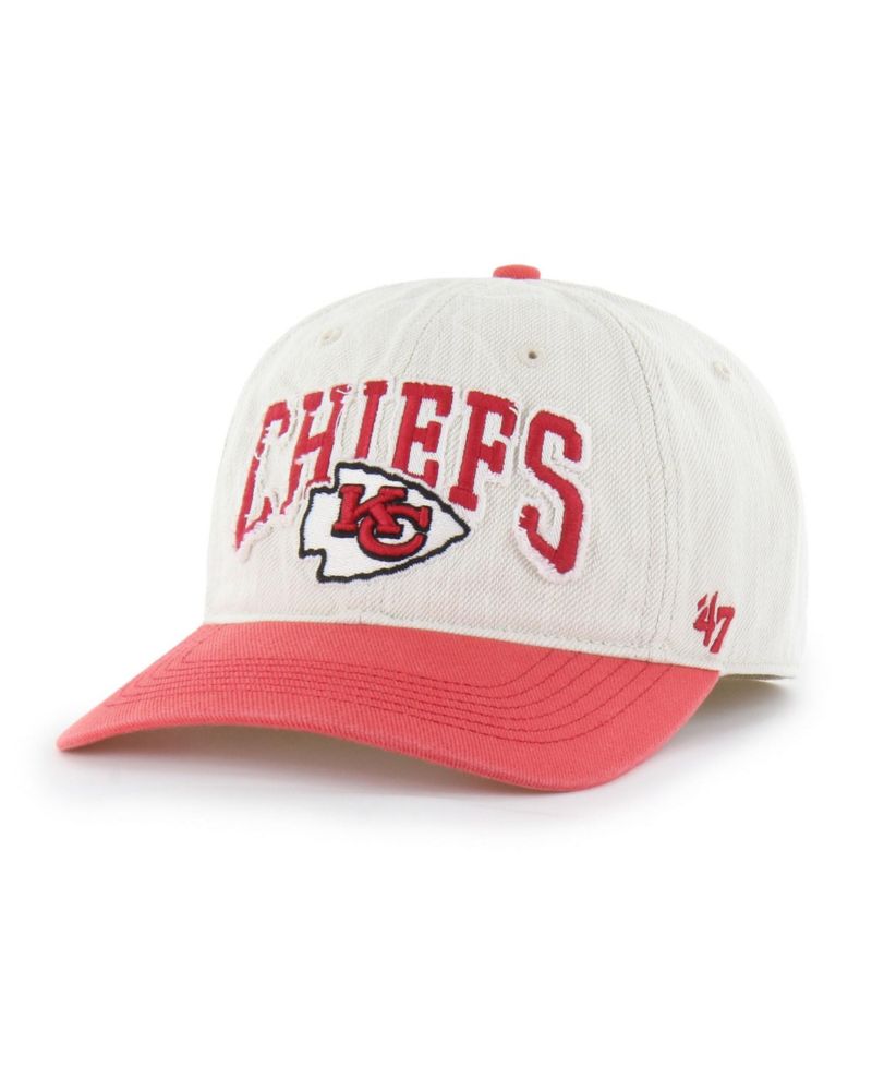 Men's '47 Natural Kansas City Chiefs Groton Franchise Fitted Hat